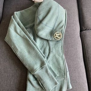 Lululemon Scuba Hoodie Green Size 10 VGUC